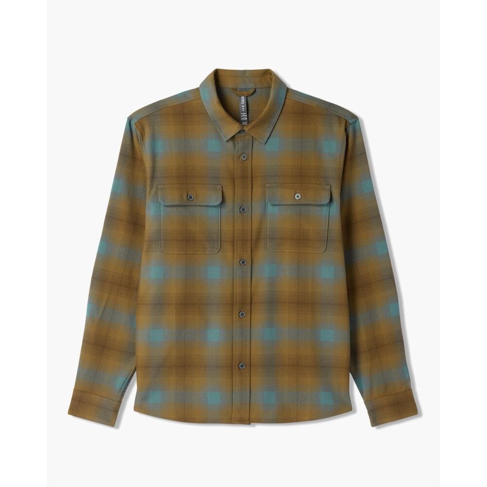 Vuori Long Sleeve Flannel Men’s - Bluegrass NWT Size M